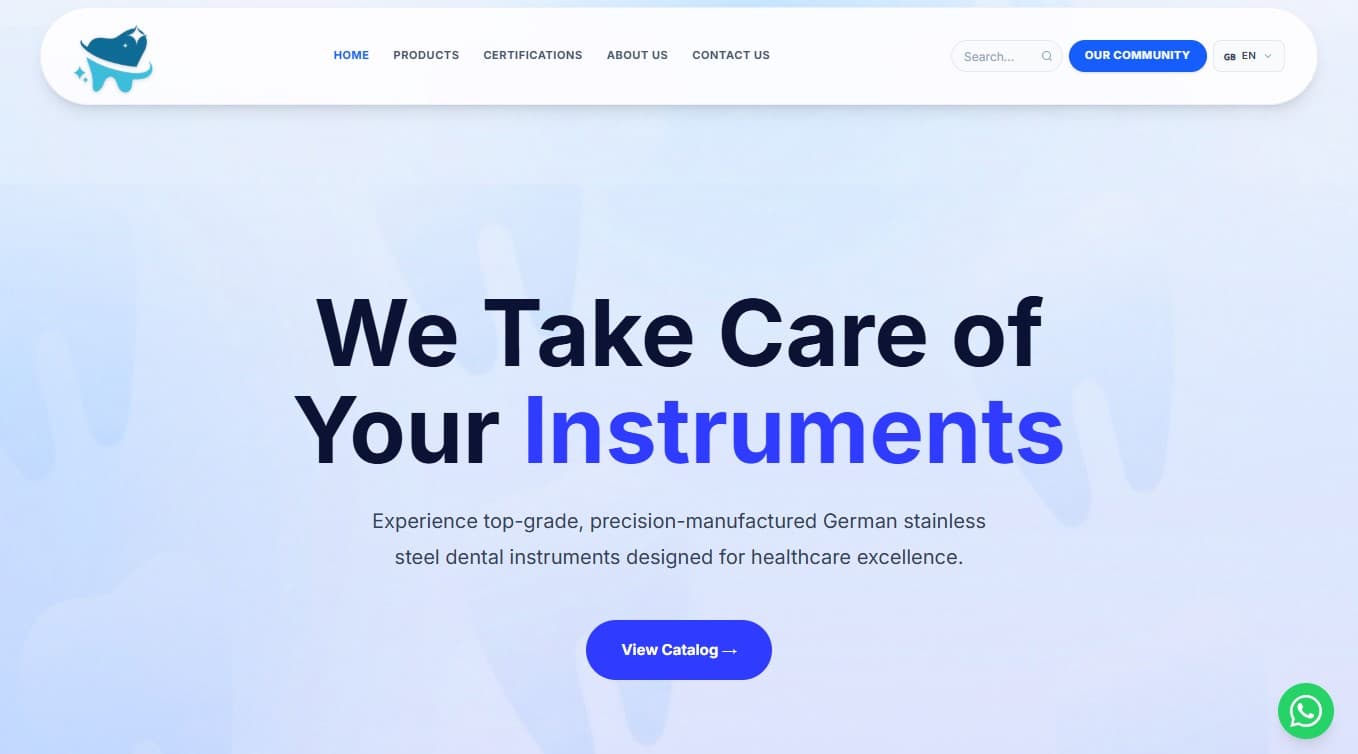 Peaceful Dental Solutions β B2B Export Website